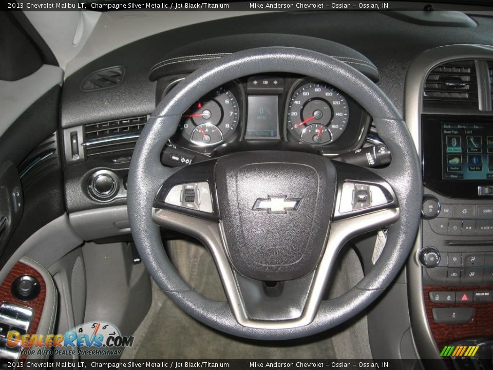 2013 Chevrolet Malibu LT Champagne Silver Metallic / Jet Black/Titanium Photo #4