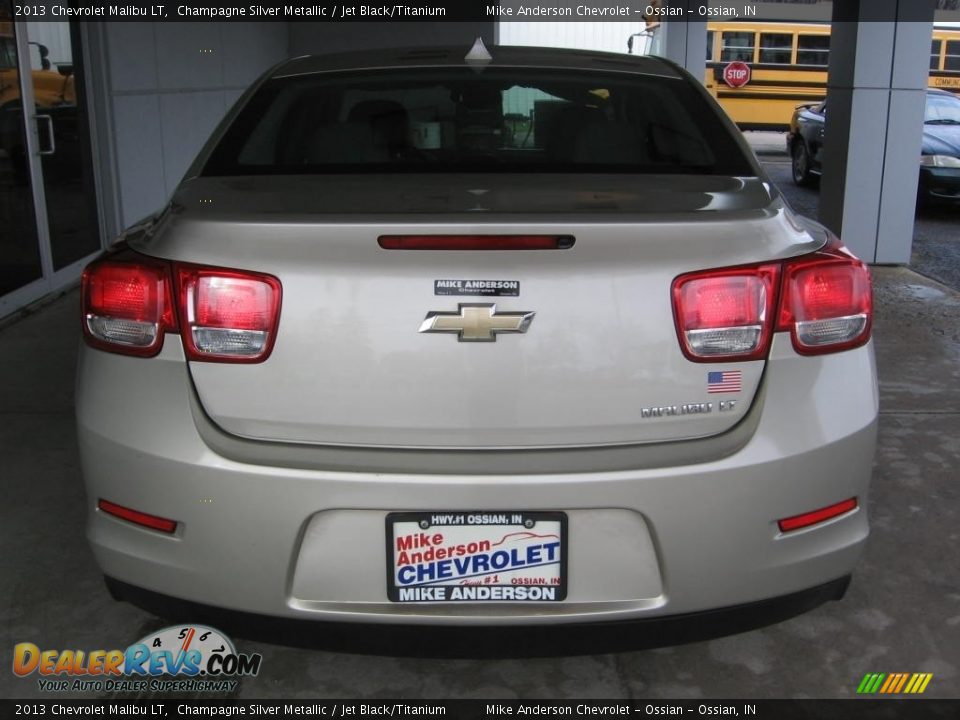 2013 Chevrolet Malibu LT Champagne Silver Metallic / Jet Black/Titanium Photo #16