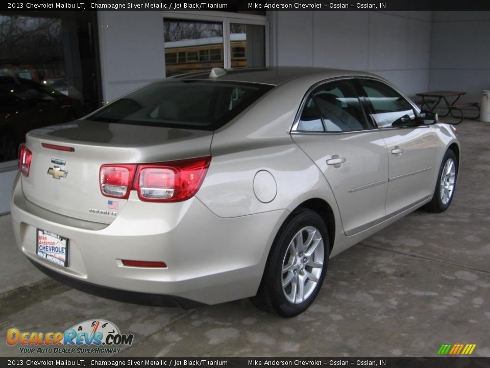 2013 Chevrolet Malibu LT Champagne Silver Metallic / Jet Black/Titanium Photo #17