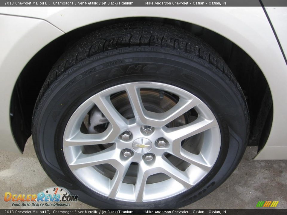 2013 Chevrolet Malibu LT Champagne Silver Metallic / Jet Black/Titanium Photo #18