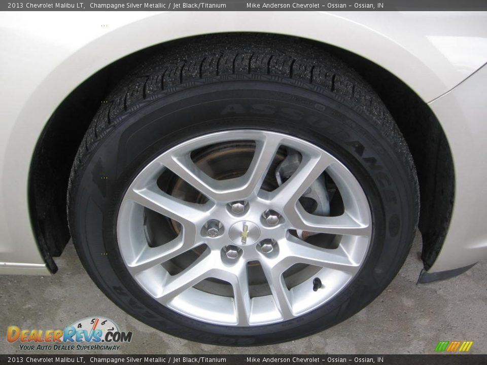 2013 Chevrolet Malibu LT Champagne Silver Metallic / Jet Black/Titanium Photo #19