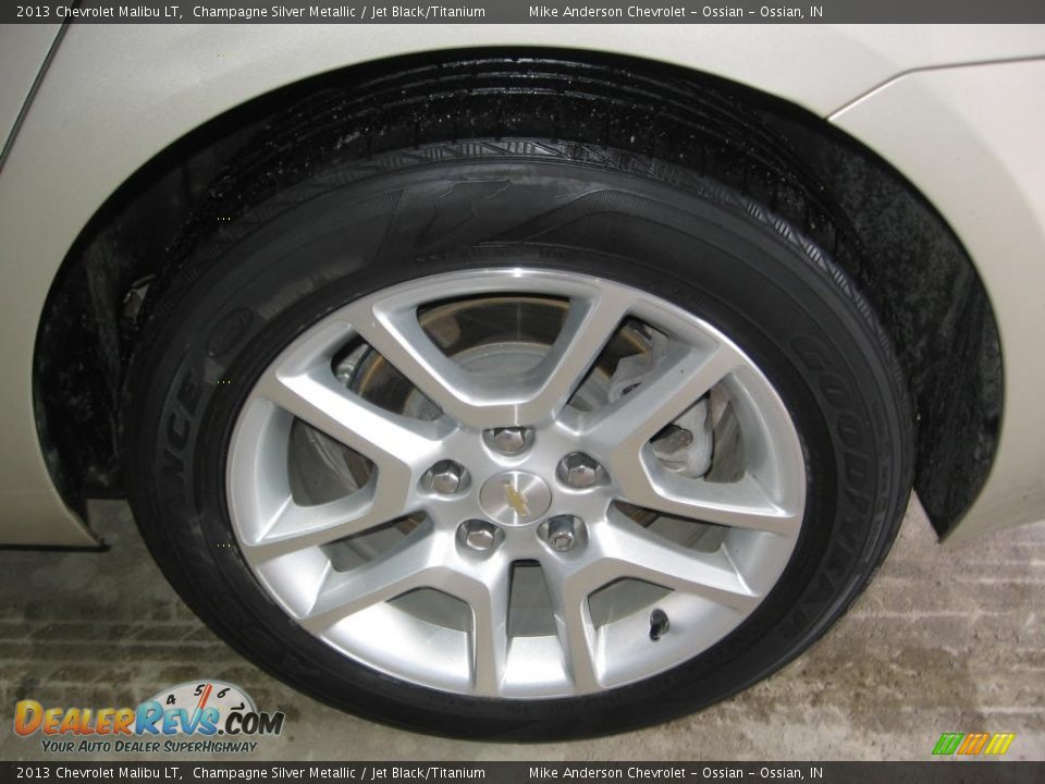 2013 Chevrolet Malibu LT Champagne Silver Metallic / Jet Black/Titanium Photo #20
