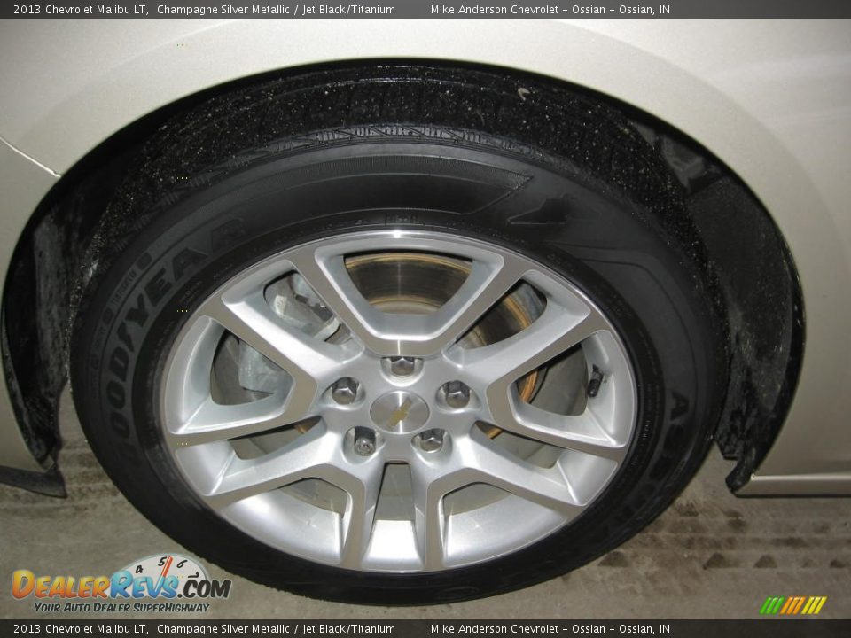 2013 Chevrolet Malibu LT Champagne Silver Metallic / Jet Black/Titanium Photo #21