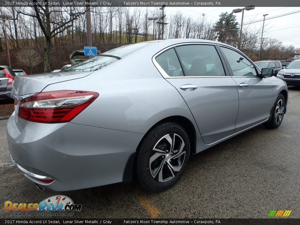 2017 Honda Accord LX Sedan Lunar Silver Metallic / Gray Photo #3