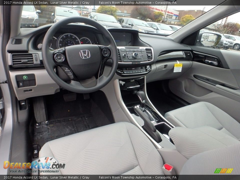 2017 Honda Accord LX Sedan Lunar Silver Metallic / Gray Photo #7