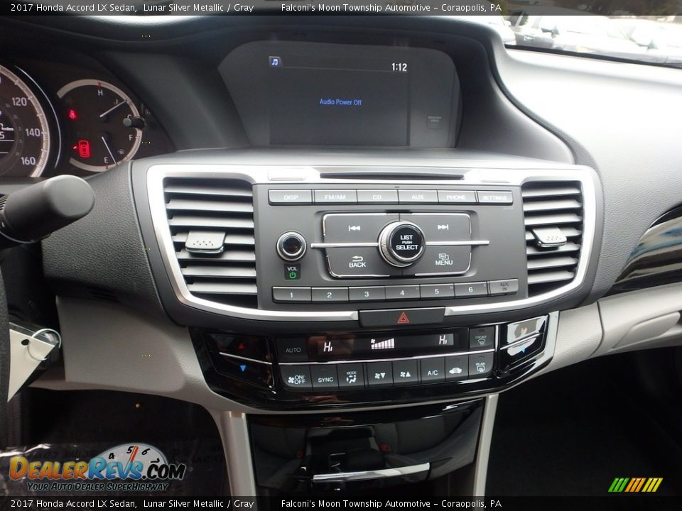 2017 Honda Accord LX Sedan Lunar Silver Metallic / Gray Photo #9
