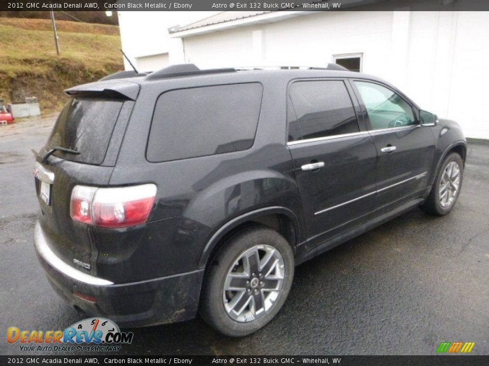 2012 GMC Acadia Denali AWD Carbon Black Metallic / Ebony Photo #7