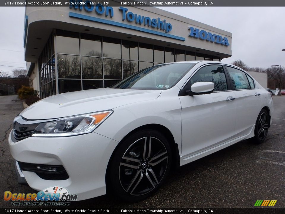 2017 Honda Accord Sport Sedan White Orchid Pearl / Black Photo #1