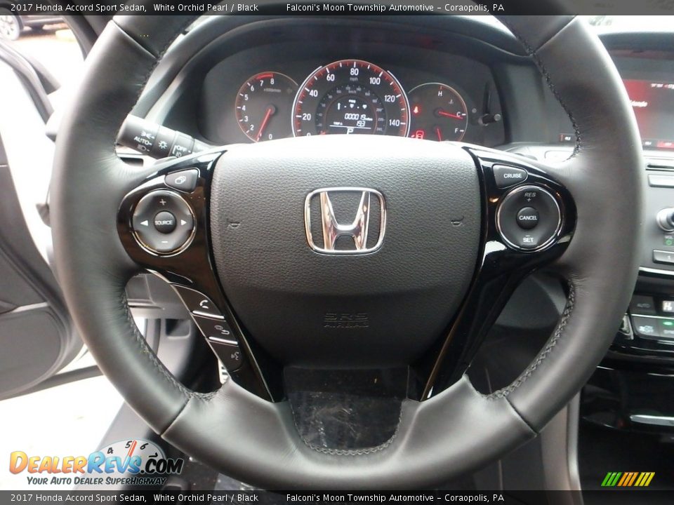 2017 Honda Accord Sport Sedan White Orchid Pearl / Black Photo #8