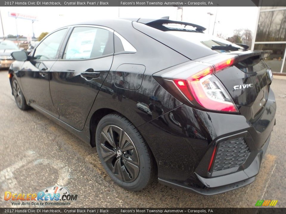 2017 Honda Civic EX Hatchback Crystal Black Pearl / Black Photo #2