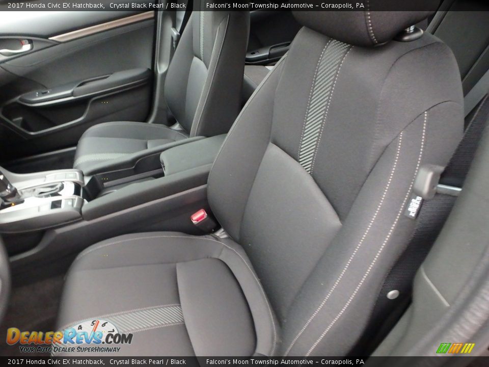 2017 Honda Civic EX Hatchback Crystal Black Pearl / Black Photo #5