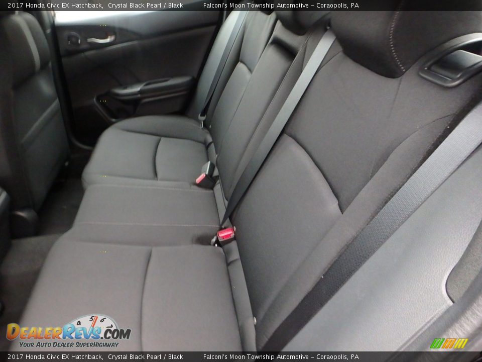 2017 Honda Civic EX Hatchback Crystal Black Pearl / Black Photo #6