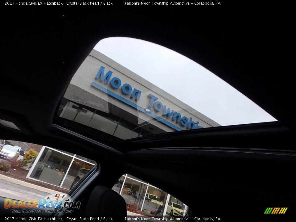 2017 Honda Civic EX Hatchback Crystal Black Pearl / Black Photo #8