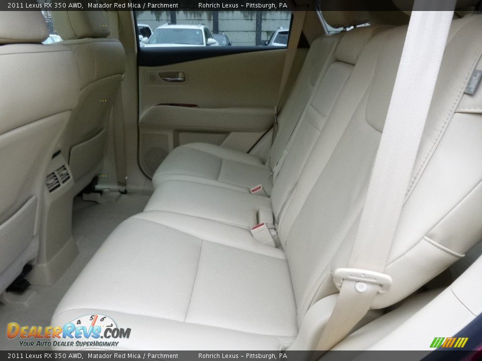 2011 Lexus RX 350 AWD Matador Red Mica / Parchment Photo #7
