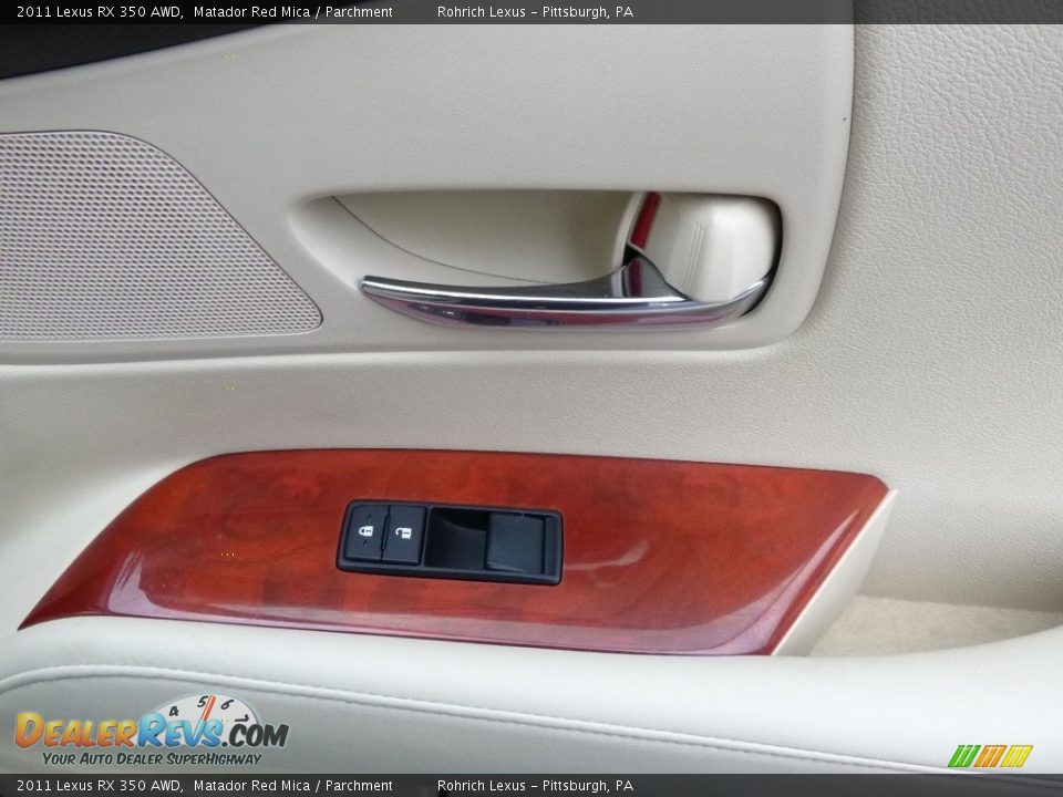 2011 Lexus RX 350 AWD Matador Red Mica / Parchment Photo #11