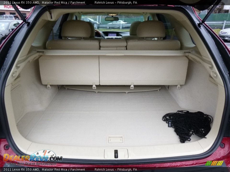 2011 Lexus RX 350 AWD Matador Red Mica / Parchment Photo #16