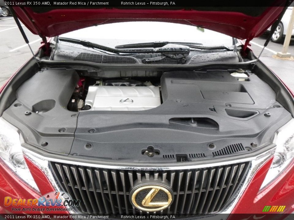 2011 Lexus RX 350 AWD Matador Red Mica / Parchment Photo #18