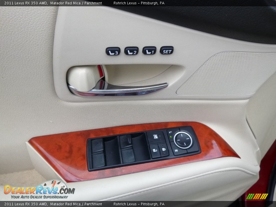 2011 Lexus RX 350 AWD Matador Red Mica / Parchment Photo #19