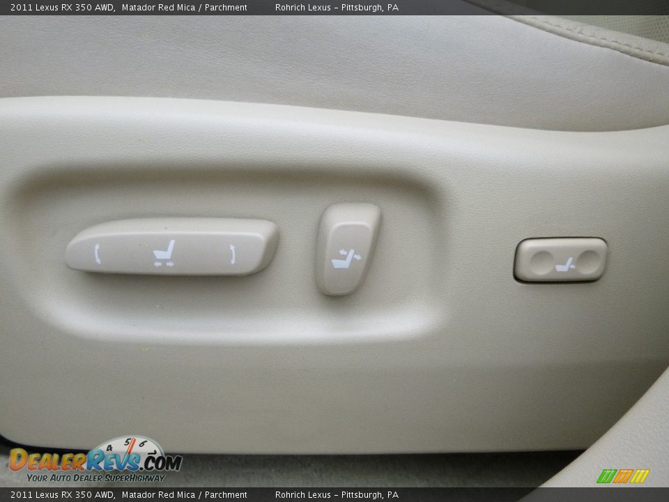 2011 Lexus RX 350 AWD Matador Red Mica / Parchment Photo #20