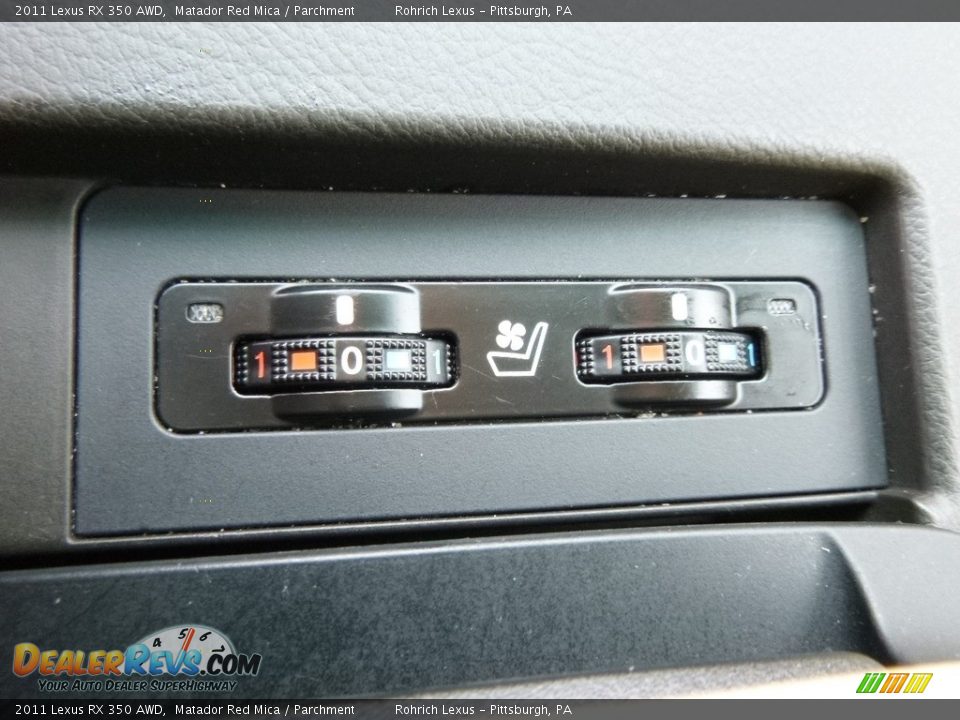 2011 Lexus RX 350 AWD Matador Red Mica / Parchment Photo #24