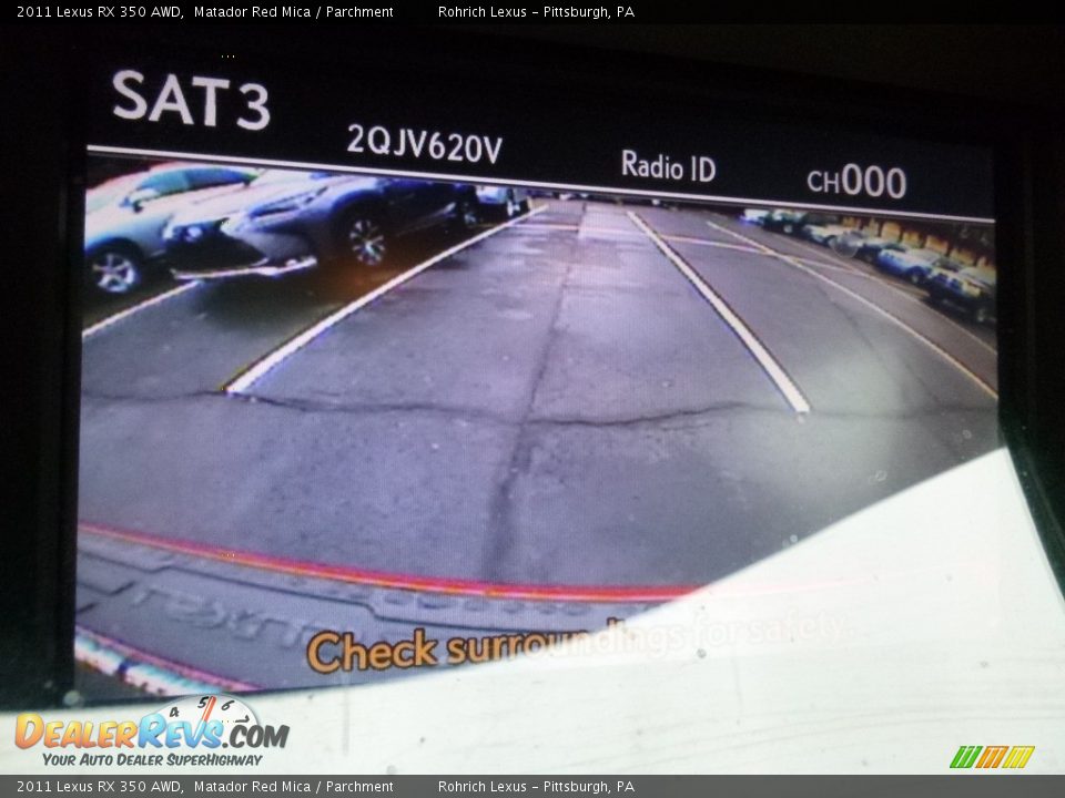 2011 Lexus RX 350 AWD Matador Red Mica / Parchment Photo #25