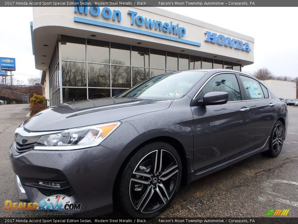 2017 Honda Accord Sport Special Edition Sedan Modern Steel Metallic / Black Photo #1