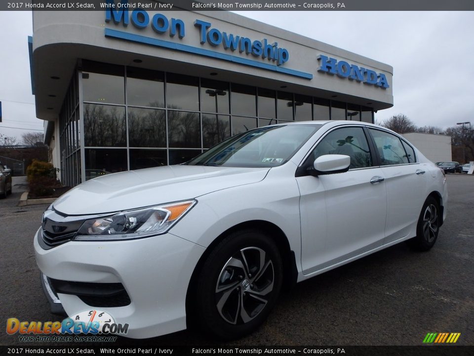 2017 Honda Accord LX Sedan White Orchid Pearl / Ivory Photo #1
