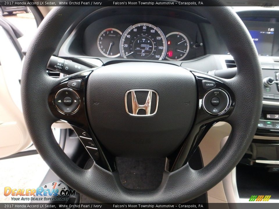 2017 Honda Accord LX Sedan White Orchid Pearl / Ivory Photo #8