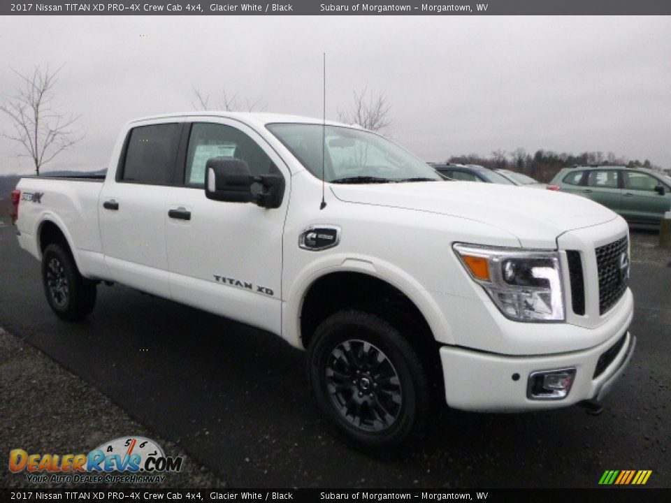 2017 Nissan TITAN XD PRO-4X Crew Cab 4x4 Glacier White / Black Photo #1
