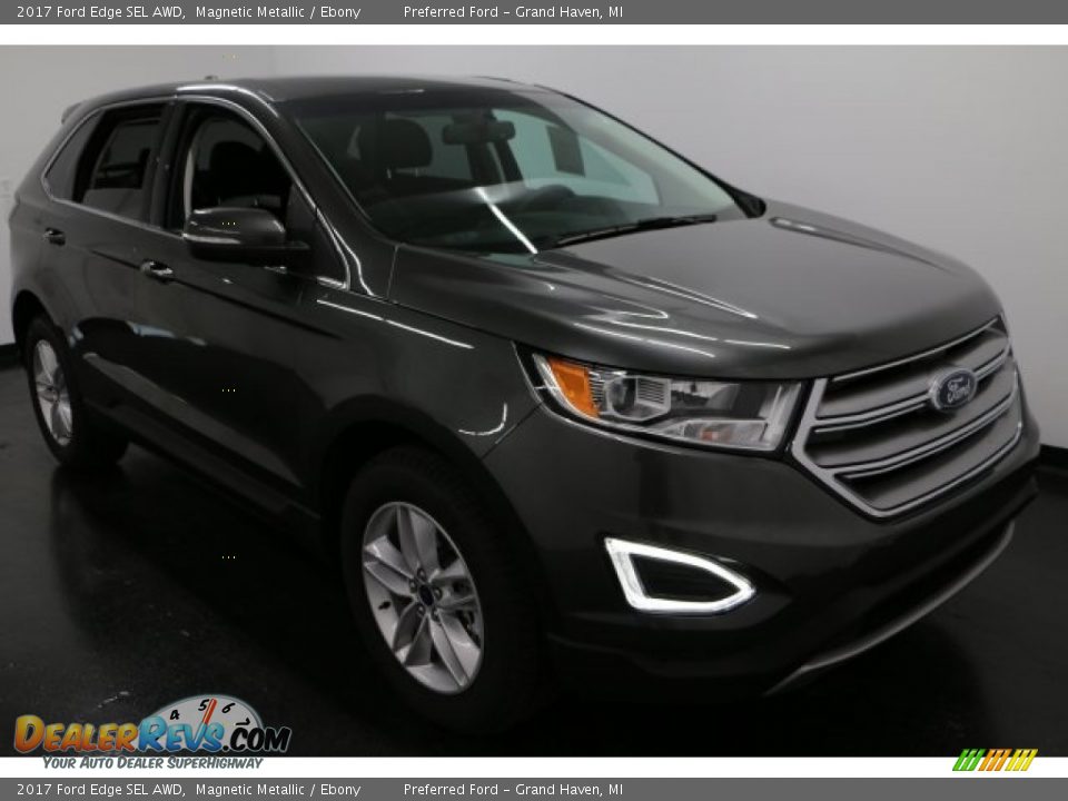 2017 Ford Edge SEL AWD Magnetic Metallic / Ebony Photo #8