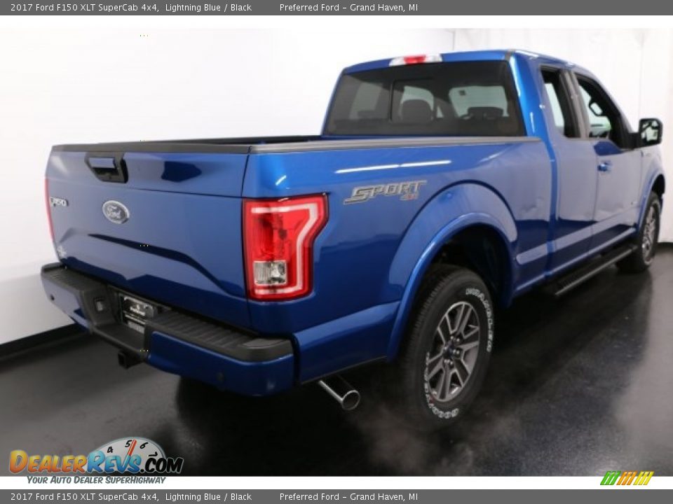 2017 Ford F150 XLT SuperCab 4x4 Lightning Blue / Black Photo #8