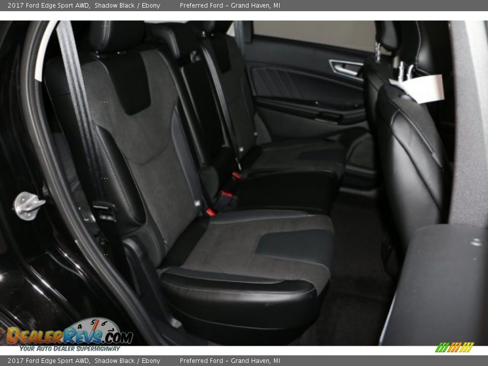 Rear Seat of 2017 Ford Edge Sport AWD Photo #6