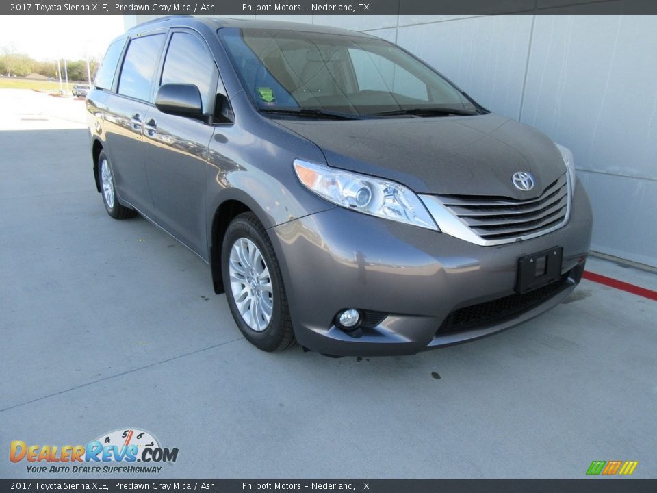 2017 Toyota Sienna XLE Predawn Gray Mica / Ash Photo #1