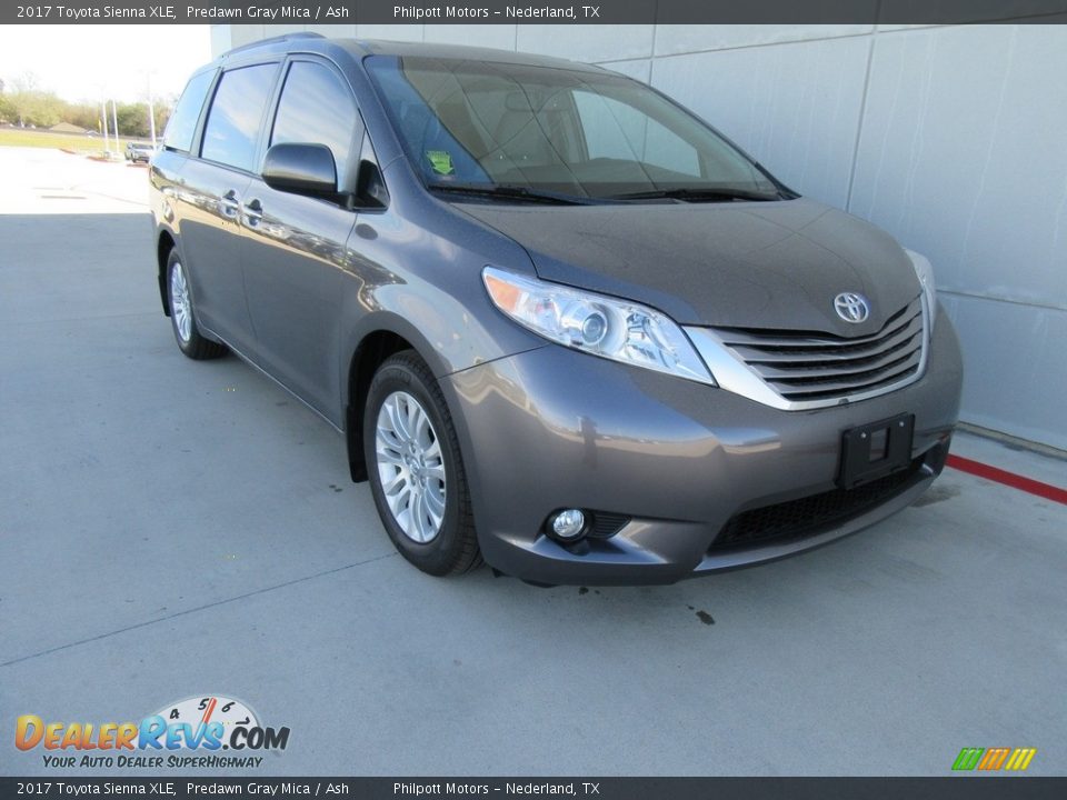 2017 Toyota Sienna XLE Predawn Gray Mica / Ash Photo #2