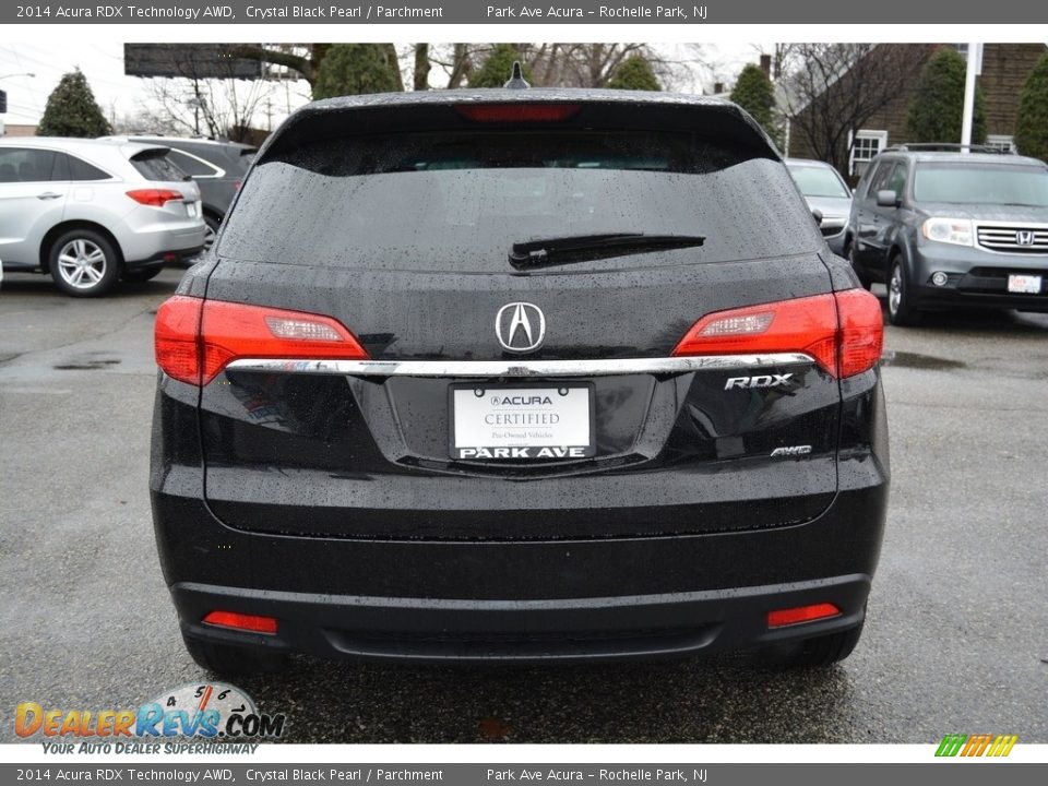 2014 Acura RDX Technology AWD Crystal Black Pearl / Parchment Photo #4