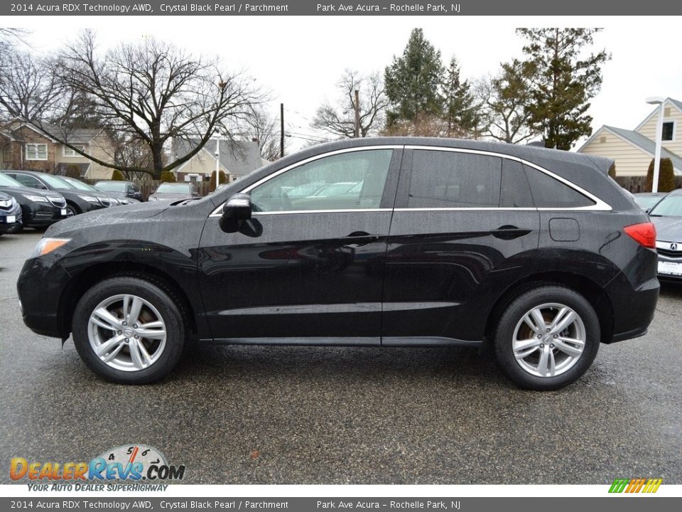 2014 Acura RDX Technology AWD Crystal Black Pearl / Parchment Photo #6