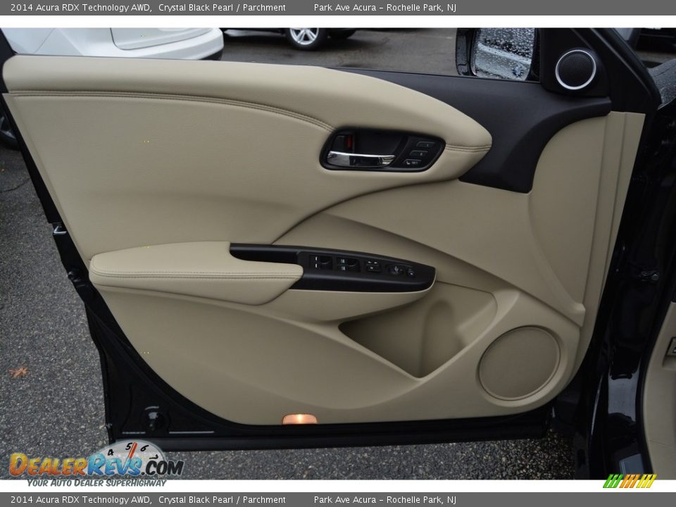 2014 Acura RDX Technology AWD Crystal Black Pearl / Parchment Photo #9