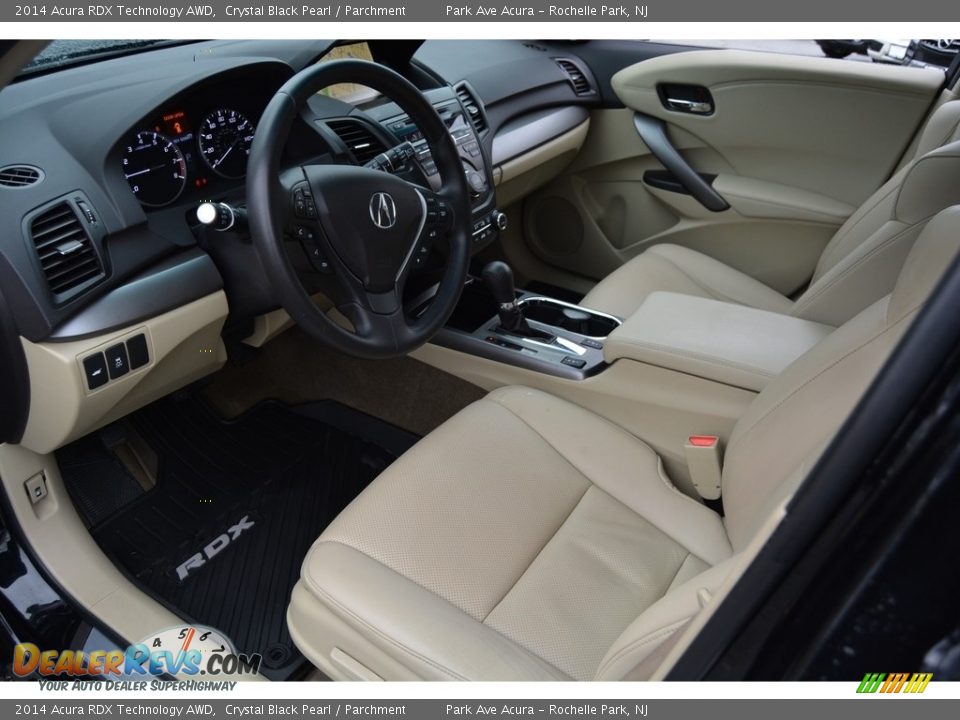 2014 Acura RDX Technology AWD Crystal Black Pearl / Parchment Photo #11