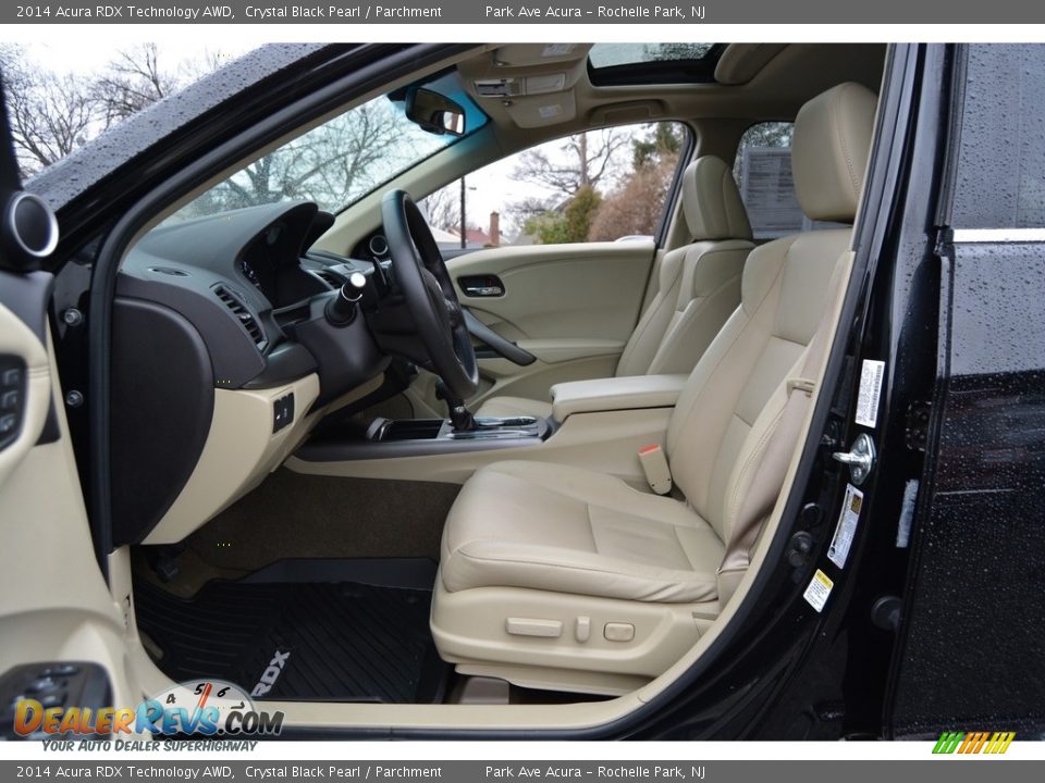 2014 Acura RDX Technology AWD Crystal Black Pearl / Parchment Photo #12
