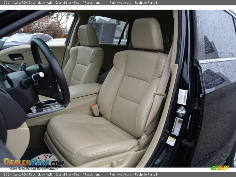 2014 Acura RDX Technology AWD Crystal Black Pearl / Parchment Photo #13
