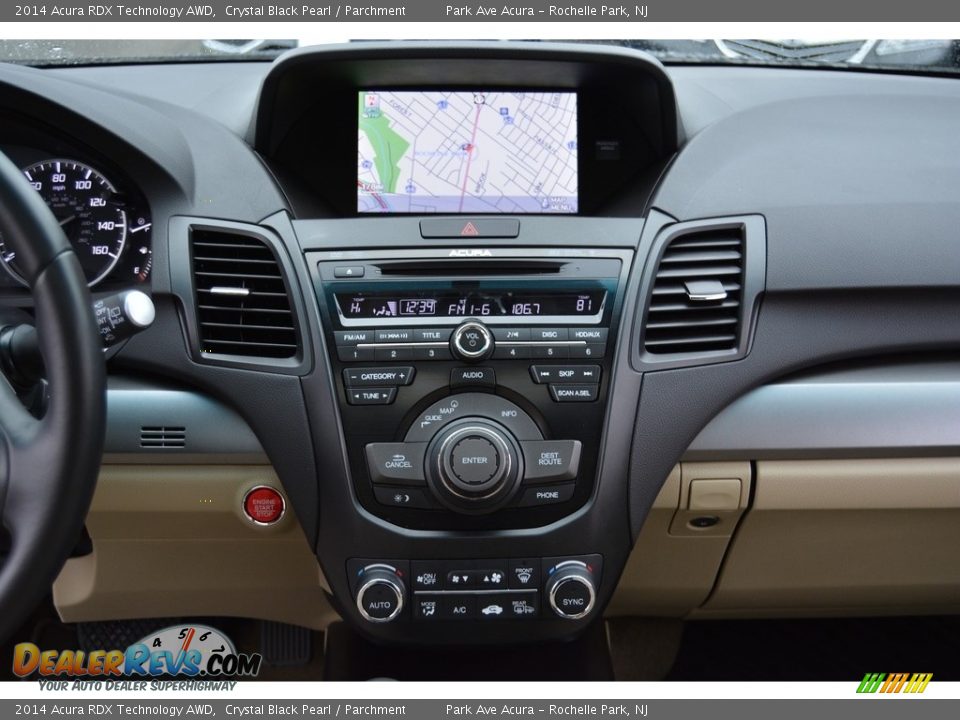 2014 Acura RDX Technology AWD Crystal Black Pearl / Parchment Photo #16