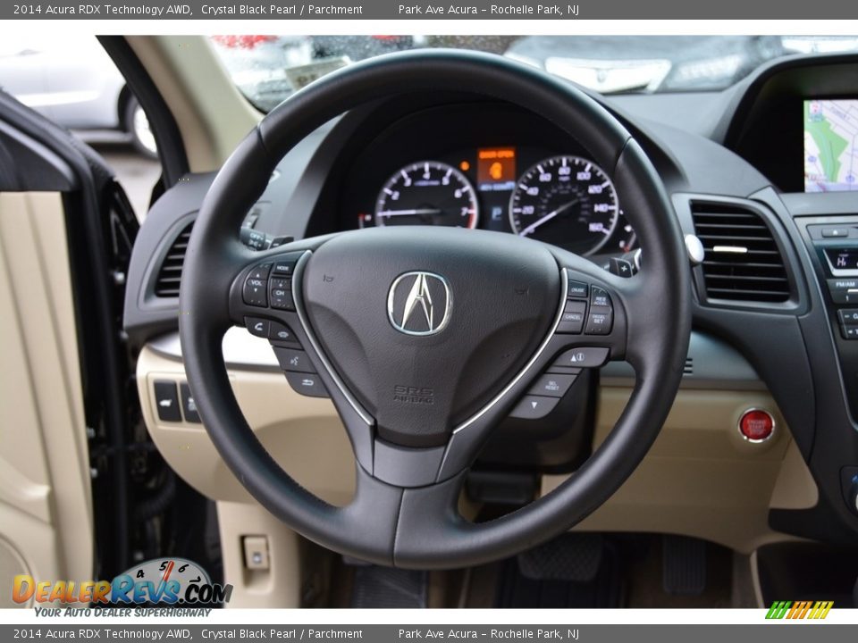 2014 Acura RDX Technology AWD Crystal Black Pearl / Parchment Photo #18