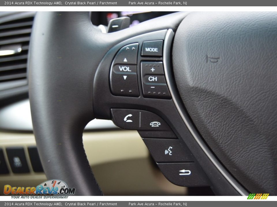 2014 Acura RDX Technology AWD Crystal Black Pearl / Parchment Photo #19