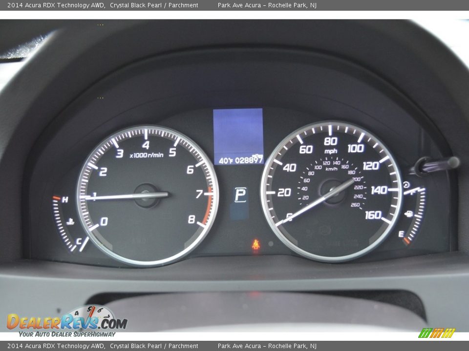 2014 Acura RDX Technology AWD Crystal Black Pearl / Parchment Photo #21