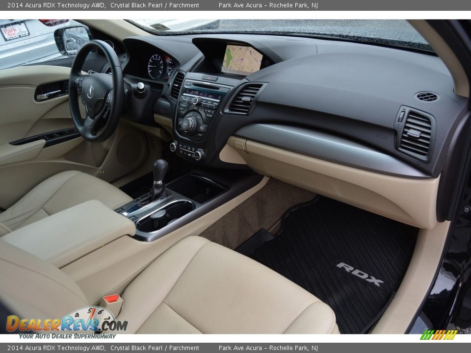 2014 Acura RDX Technology AWD Crystal Black Pearl / Parchment Photo #28