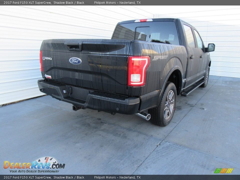 2017 Ford F150 XLT SuperCrew Shadow Black / Black Photo #4