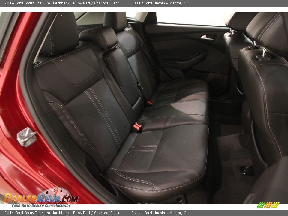 2014 Ford Focus Titanium Hatchback Ruby Red / Charcoal Black Photo #16