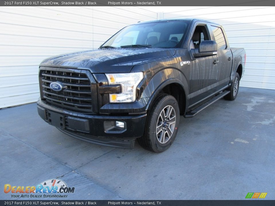 2017 Ford F150 XLT SuperCrew Shadow Black / Black Photo #7