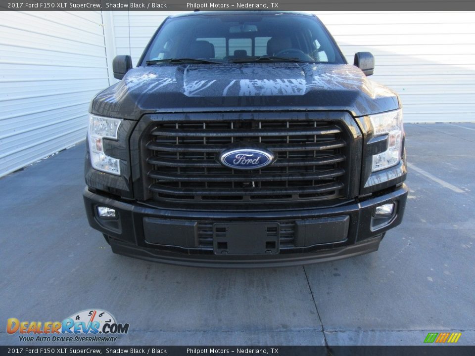 2017 Ford F150 XLT SuperCrew Shadow Black / Black Photo #8