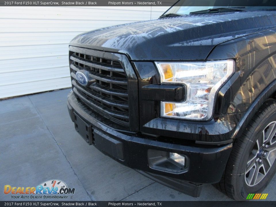 2017 Ford F150 XLT SuperCrew Shadow Black / Black Photo #10